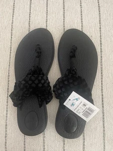 Sanuk Yoga Sling 2 Flip Flop Sandale 1104654 schwarz neu Größe 9 - Bild 1 von 6