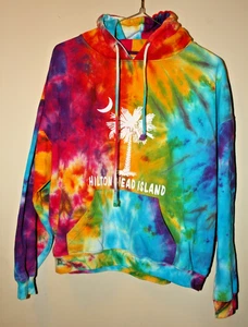 Exist Hilton Head Island South Carolina Hoodie Damen XL Batik bunt - Bild 1 von 6