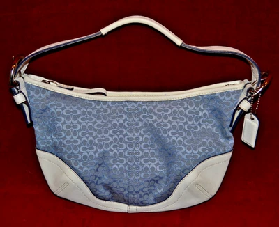 Bolso de Hombro Coach Modelo 6351 Vintage Y2K Cuero Azul Hobo Soho Foto 1 de 4