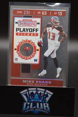 Mike Evans 2019 Panini Contenders #82 Playoff Ticket #/175 Buccaneers - Image 1 of 2
