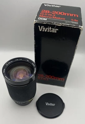 Vivitar 28-200mm f:3.5-5.3 MC macro focusing zoom Olympus OM fIt good condition - Image 1 of 4