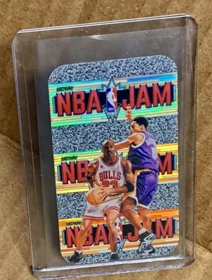 Michael Jordan Kobe Bryant 1999 NBA JAM Mini Inserto Refractor Tabaco Tarjeta Bulls Foto 1 de 4