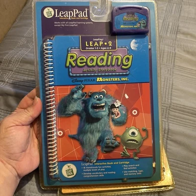 LeapPad Leap 2 Reading Monsters Inc Interactive Book and Cartridge New Sealed - Image 1 of 2