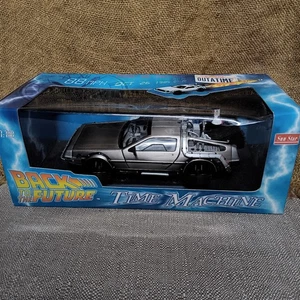 Sun Star Back to the Future DeLorean Time Machine 1:18 Scale Toy Car NOS New - Picture 1 of 1
