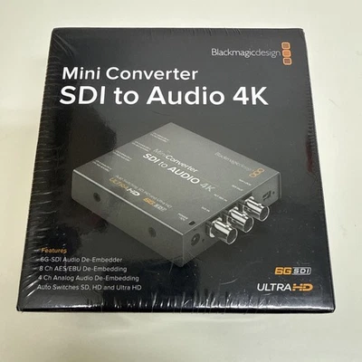 Blackmagic Design Mini Converter SDI to Audio 4K (CONVMCSAUD4K) -NEW - Image 1 of 4