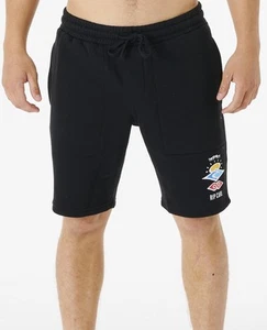 Rip Curl Mens Search Icon Elasticated Waist Jogger Trackshorts Sweatshorts - Imagen 1 de 4