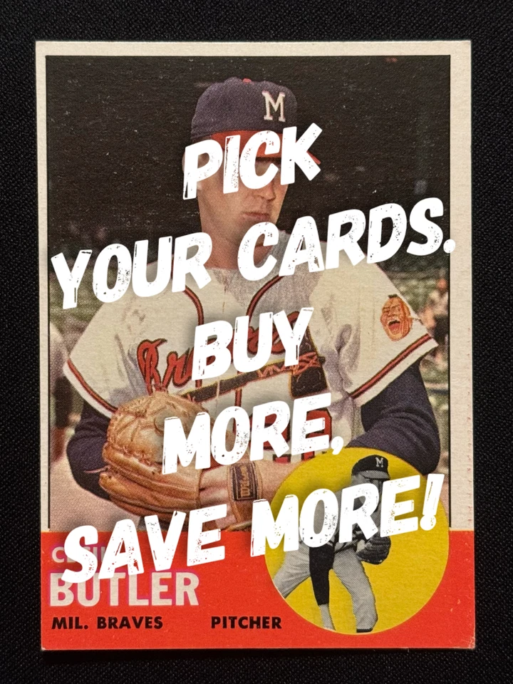 1963 TOPPS BASEBALL CARD SINGLES #201 - 299 - COMPLETE YOUR SET - UNGRADED COND. - Image 1 of 1