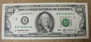 1993 $100 DOLLAR  FEDERAL RESERVE NOTE ~ New York, NY ~  GEM UNCIRCULATED - BINo - Picture 1 of 2