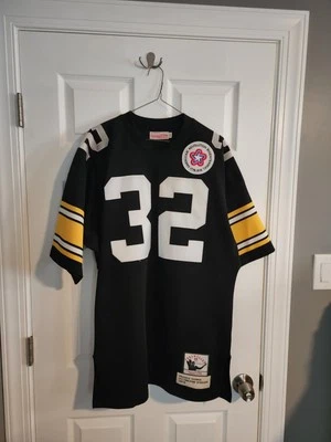 Camiseta deportiva 100 % auténtica Mitchell & Ness 1975 Franco Harris Steelers talla 44 grande  Foto 1 de 4