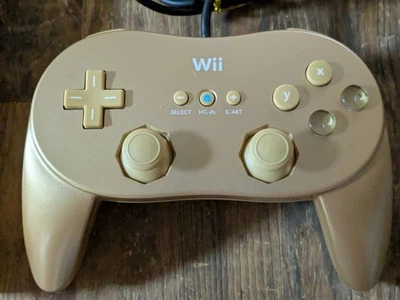 Mando Oficial Nintendo Wii Pro Clásico Negro o Blanco RVL-005 OEM Foto 1 de 2