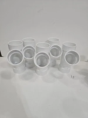 Nibco 4810 3" Hub x 3" Hub x 3" Hub White PVC Wye Made in the USA Lot Of 5 - Image 1 of 4