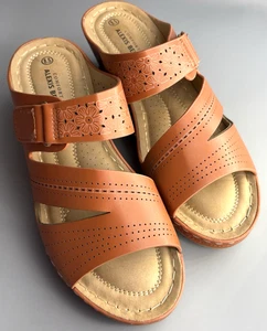 Alexis Bendel Womens Wedge Comfort Sandals - 2.75" Heel - Size 8.5 - Picture 1 of 11