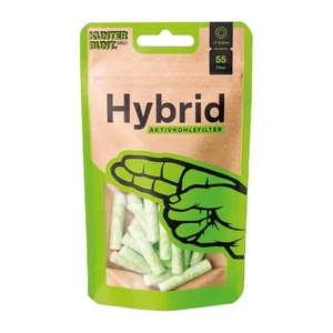 Hybrid Supreme Filters Bag Green 55 Activated Carbon Preroll Cigarette Rolling - Picture 1 of 9