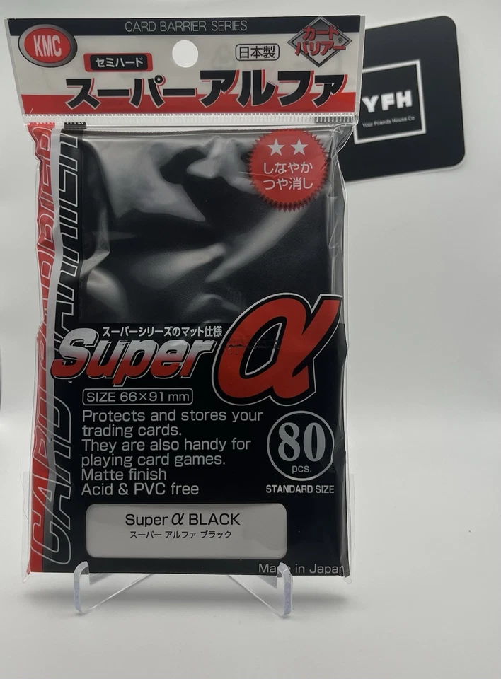 (Paquete 160) Fundas KMC Fundas para tarjetas Hyper Super A, negras 92x66 mm Foto 1 de 1