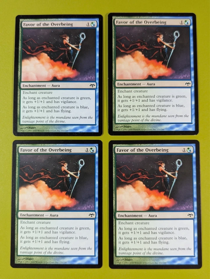 Favor of the Overbeing x4 Eventide 4x Playset Magic the Gathering MTG  - Image 1 of 1