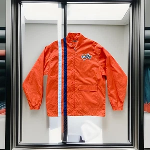 Vintage Maxpart Racing Gulf Oil Racing Windbreaker Zip Orange Jacke Gr. L - Bild 1 von 17