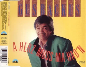 CD SINGLE Gus Backus A Herz Muss Ma Habn Heimatgruß - Picture 1 of 1