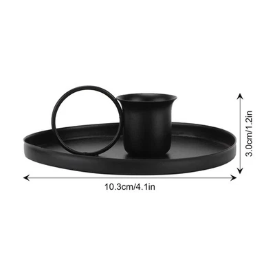 Candelabro retro de metal de hierro forjado candelabro de escritorio Foto 1 de 4