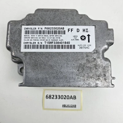 2012-2017 Fiat 500 Occupant Restraint Module 68233020AB - Image 1 of 4