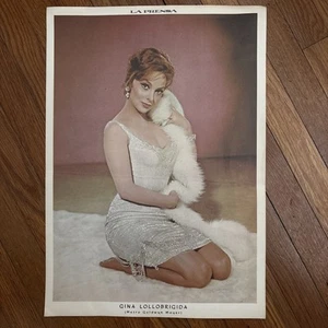 2 carteles mexicanos vintage de la actriz de cine GINA LOLLOBRIGIDA de los años 50 - Imagen 1 de 6