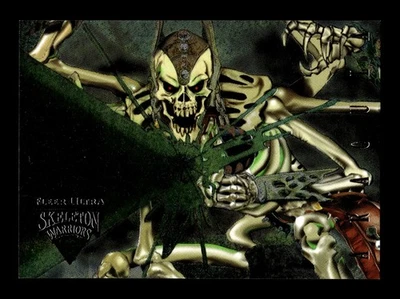 6-0-1-NS PWE . skeleton warriors . 1995 fleer . powerblast . #9 - Image 1 of 2