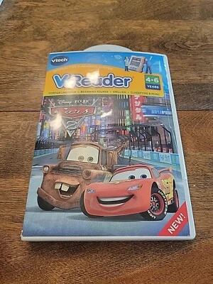 Vtech V Reader Disney Pixar Cars 2 Video Game Interactive E-Reading System NIP - Image 1 of 4