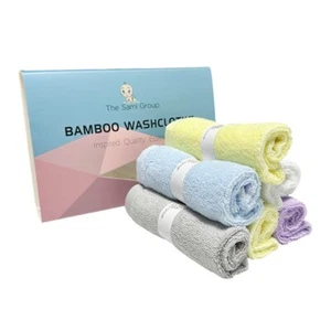 Muslin Ultra Soft Baby/Infant/Tdoddler Wash cloth - 6 Pack - Picture 1 of 5
