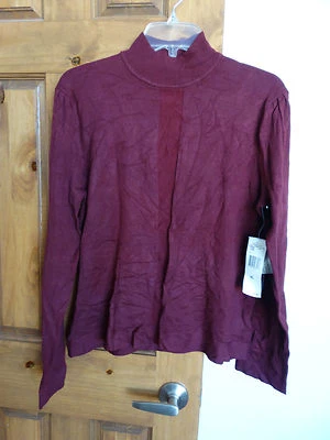 Rena Rowan Mujer Manga Larga Cuello Simulado Ligero Suéter Talla XL NUEVO CON ETIQUETAS $59 Foto 1 de 4