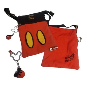Bolso Bandolera Loungefly Disney Mickey Mouse Pantalones Cortos Rojo Negro y Llavero - Imagen 1 de 20