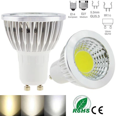 LED Spot Light Bulb Dimmable GU10 MR16 GU5.3 E27 E14 6W 9W 12W Lamp12V 220V - Image 1 of 4