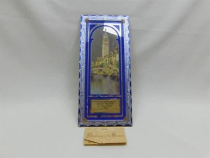 Original Vtg 1947 Reverse Painted Mirror SAMPLE Advertising Calendar Unused - Picture 1 of 12
