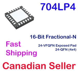 704LP4 HMC700LP4 16-Bit Fractional-N PLL IC 24-VFQFN 24-QFN AD Analog Devices - Picture 1 of 1