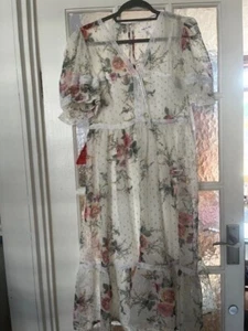 Frock and Frill Beautiful Floral Midi dress UK 14 New with tag - Picture 1 of 11
