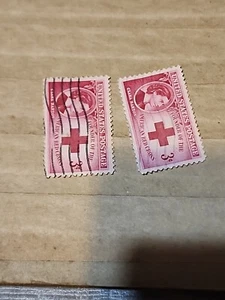 Scott 967 Clara Barton, Founder American Red Cross 3c 1948 Used Pair - #E219 - Picture 1 of 3