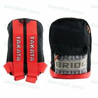 New Bride Racing Backpack With TYPE R Racing Harness Shoulder Strap RED