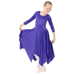 Danzcue Girls Celebration of Spirit Long Sleeve Dance Dress - Picture 1 of 14
