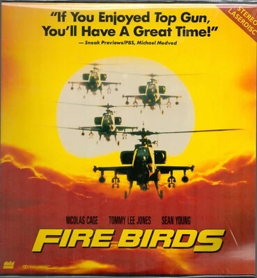 FIRE BIRDS Laserdisc LD Nicholas Cage 1990 Tommy Lee Jones Sean Young - Image 1 of 2