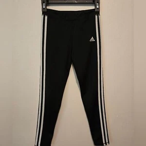 Adidas Girls Climalite Black Leggings – Size Medium (10/12) – Moisture-Wicking - Picture 1 of 7