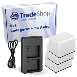 3in1 SET: Ladegerät + 3x Akku + Micro-USB Kabel für Arlo Pro/Pro 2 - 2000mAh - Afbeelding 1 van 4