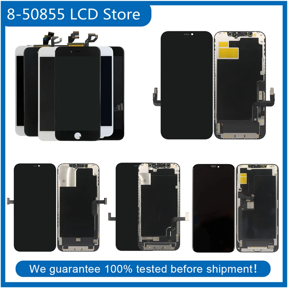 Lote de substituição de tela sensível ao toque tela LCD OLED para iPhone X XR XS Max 11 12 Pro - Imagem 1 de 1