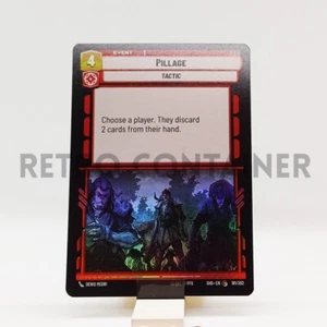 STAR WARS UNLIMITED SHADOWS OF THE GALAXY 181/262 C Pillage Foil - Imagen 1 de 1