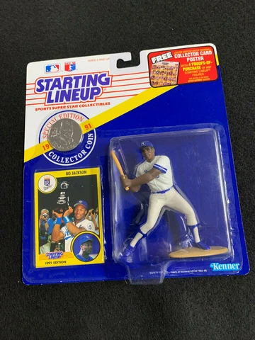 Starting Lineup  Collectibles 1991 Bo Jackson Royals Card, Coin & Figure🔥⚾️ Cover