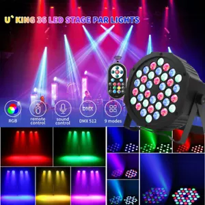 36LED PAR Stage Light RGB DMX DJ KTV Pub Wedding Party Light Remote Uplighting - Bild 1 von 14