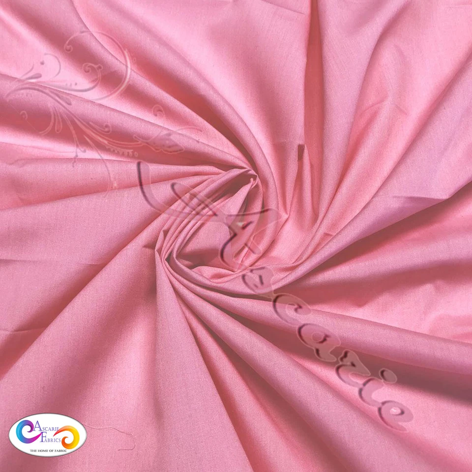 Plain Polycotton Fabric Craft Sheet Dress Bunting Kids Material 60 colours 112cm - Image 1 of 1
