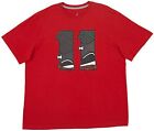 New Men's Air Jordan XI 11 Step'n Out Tee Shirt (514831-695) Gym Red // Graphite