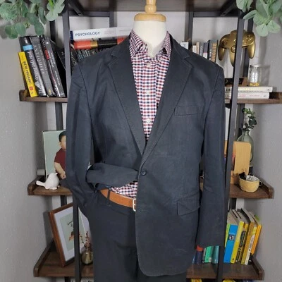 Abrigo Blazer Deportivo AZUL Pronto Uomo Para Hombre Dos Botones Negro Carbón Talla XL Foto 1 de 4