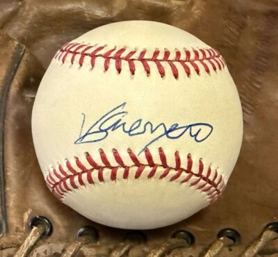 Vladimir Guerrero Sr. Rookie Signed Autographed National League (ONL) Baseball - Image 1 of 2