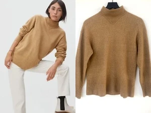 Everlane The-Cozy Stretch Pullover Pulli Wolle Yak Gr. S hellbraun 14X - Bild 1 von 15