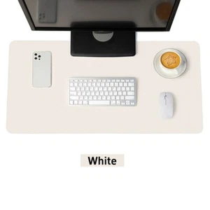 Large Gaming Desk Mat Mouse Pads PU Leather 31.5 X 15.8in Computer Desk Cover - Picture 1 of 12