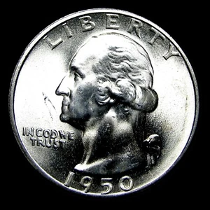 1950-S Washington Quarter Dollar --- Gem BU+ Stunning Condition Coin --- #083R - Picture 1 of 4